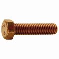 Midwest Fastener 1/2"-13 Hex Head Cap Screw, Silicon Bronze, 2 in L, 2 PK 39384